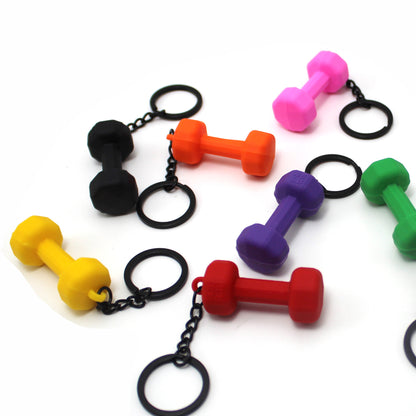 Fitness Sports Equipment Dumbbell Key Ring Souvenir Ornaments