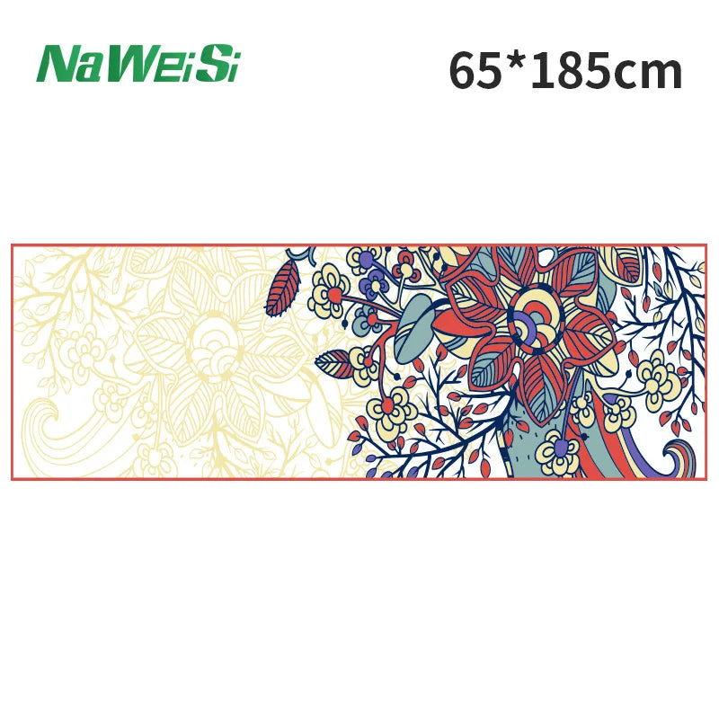 Double-Sided Velvet Yoga Mat Towel - Non-Slip, Portable Fitness and Beach Quick Dry Towel