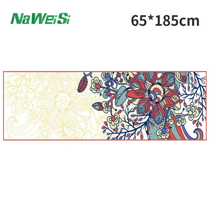 Double-Sided Velvet Yoga Mat Towel - Non-Slip, Portable Fitness and Beach Quick Dry Towel