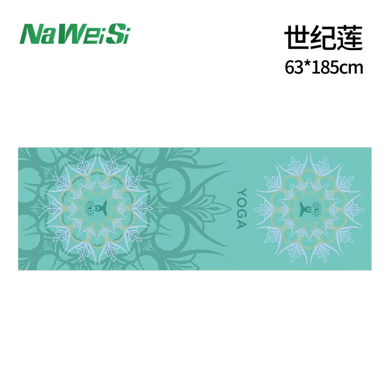 Double-Sided Velvet Yoga Mat Towel - Non-Slip, Portable Fitness and Beach Quick Dry Towel