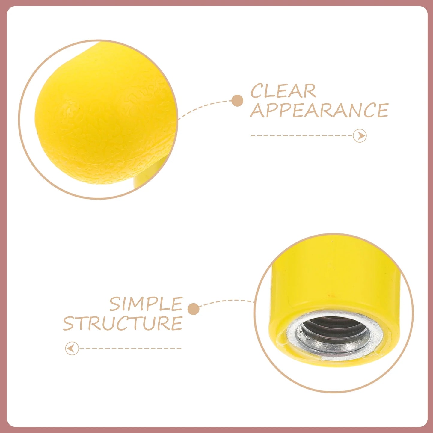 Fitness Equipment Replacement Grips - 2-Pack T-Handle Ball Knob Attachments for Enhanced Exercise Performance