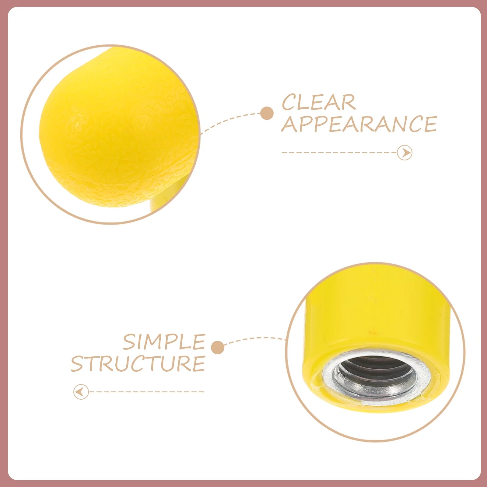 Fitness Equipment Replacement Grips - 2-Pack T-Handle Ball Knob Attachments for Enhanced Exercise Performance