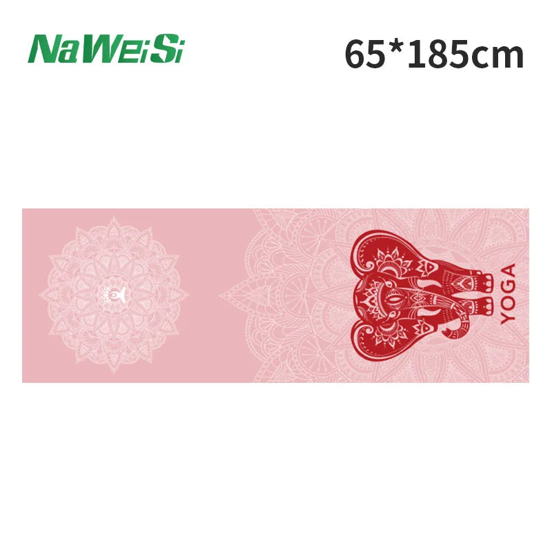 Double-Sided Velvet Yoga Mat Towel - Non-Slip, Portable Fitness and Beach Quick Dry Towel