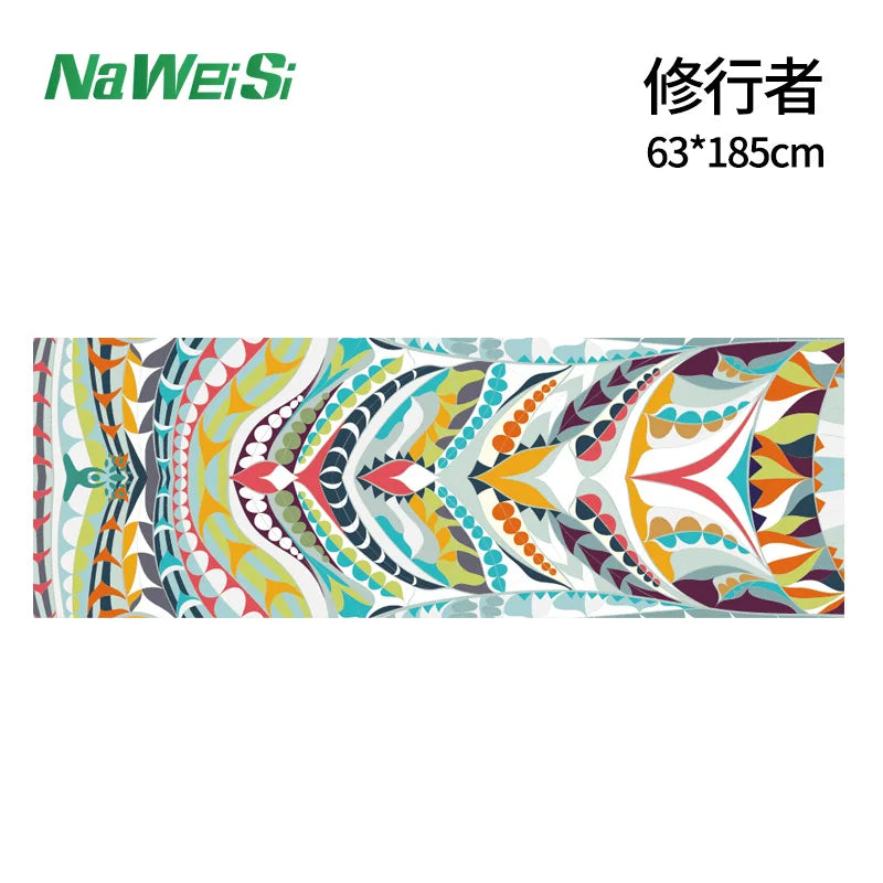 Double-Sided Velvet Yoga Mat Towel - Non-Slip, Portable Fitness and Beach Quick Dry Towel
