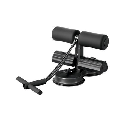 Abdominal Workout Machine with Resistance Bands - Sit-Up and Crunch Equipment for Home Gym (Black)