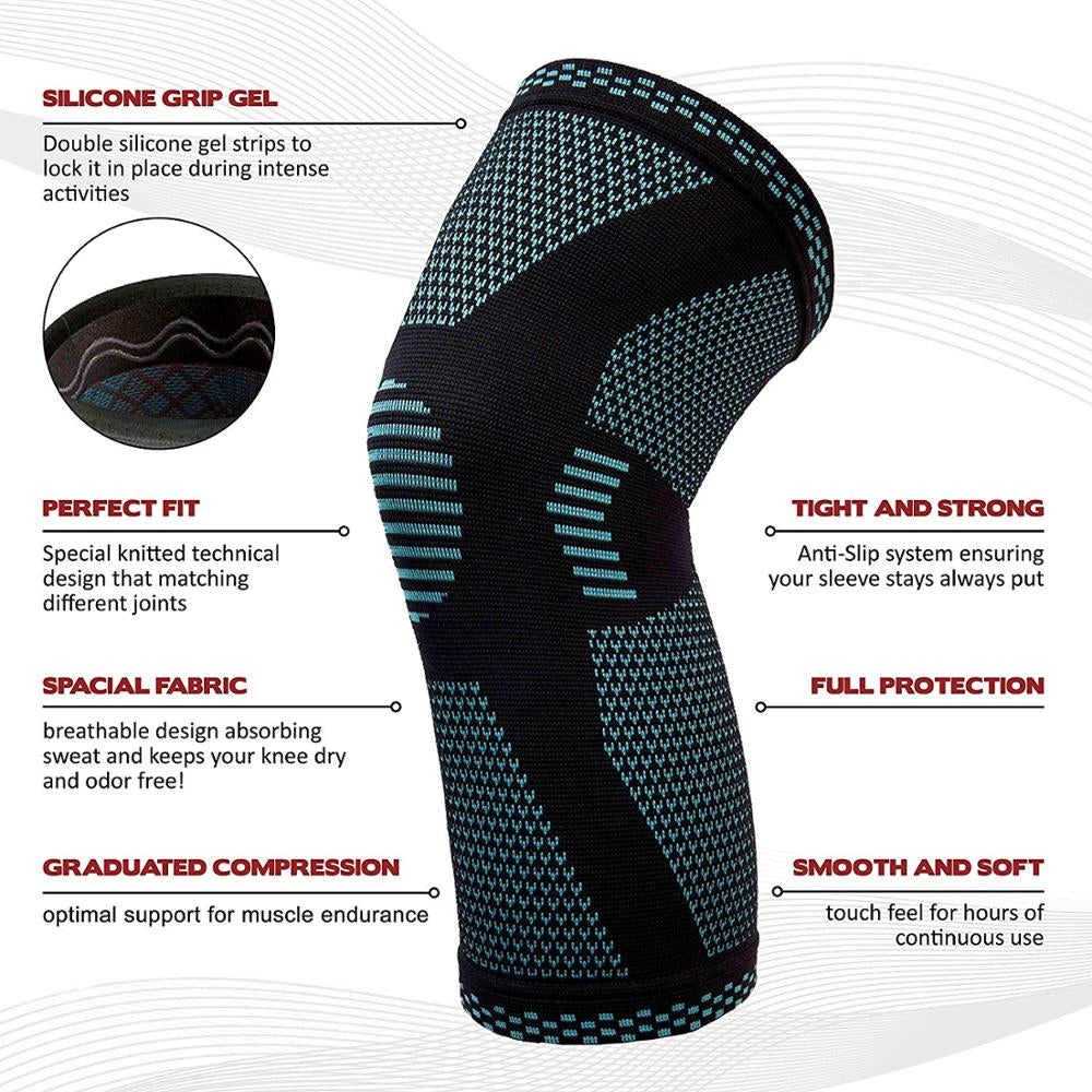 Knitted Sports Knee Pads for Enhanced Performance and Protection