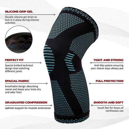 Knitted Sports Knee Pads for Enhanced Performance and Protection