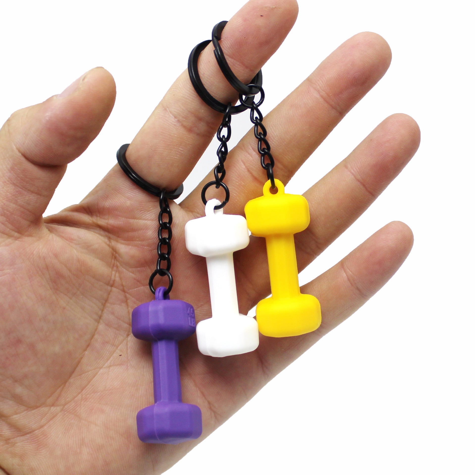 Fitness Sports Equipment Dumbbell Key Ring Souvenir Ornaments