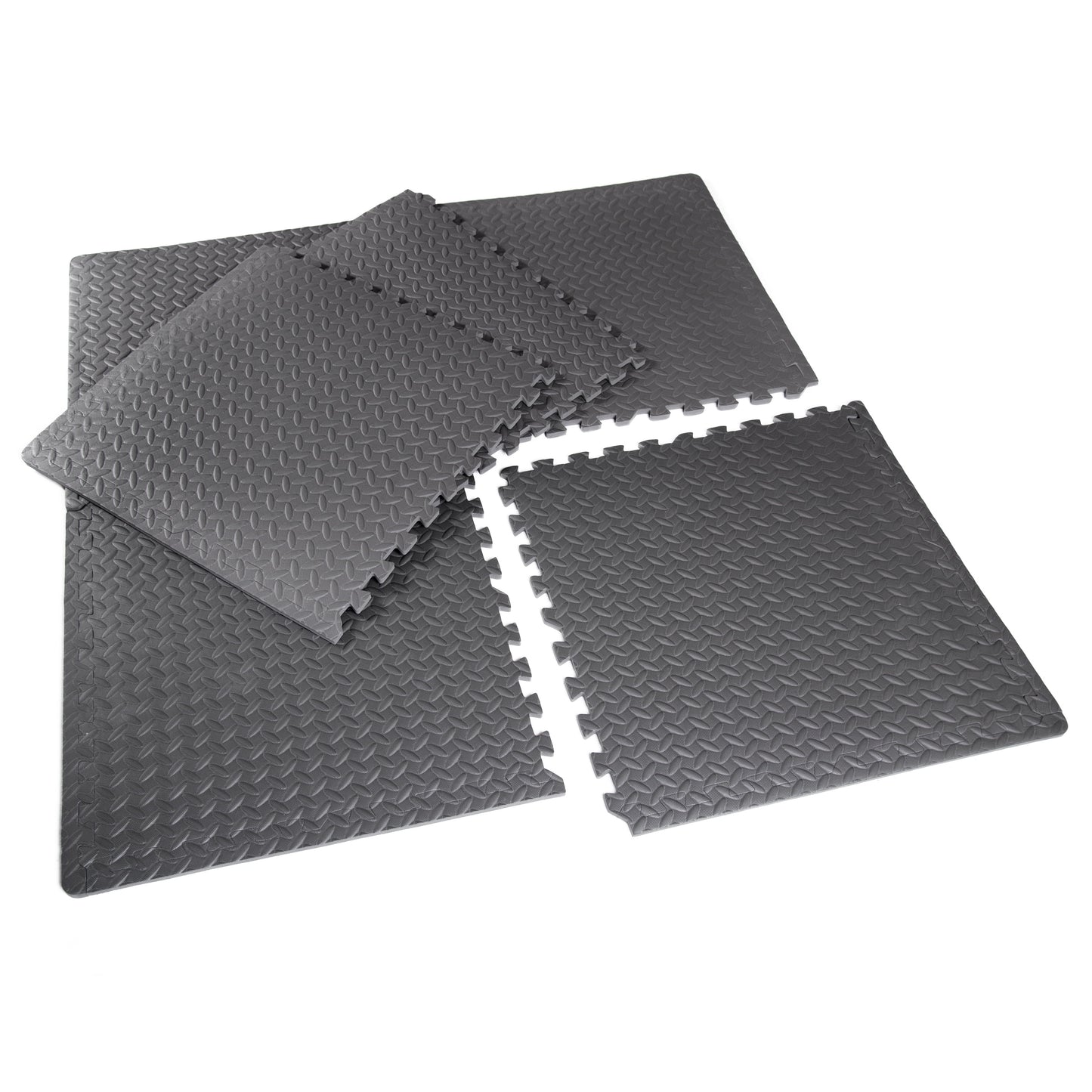 High-Density Interlocking Puzzle Mat Set - 22.3" x 22.3", 6 Pieces