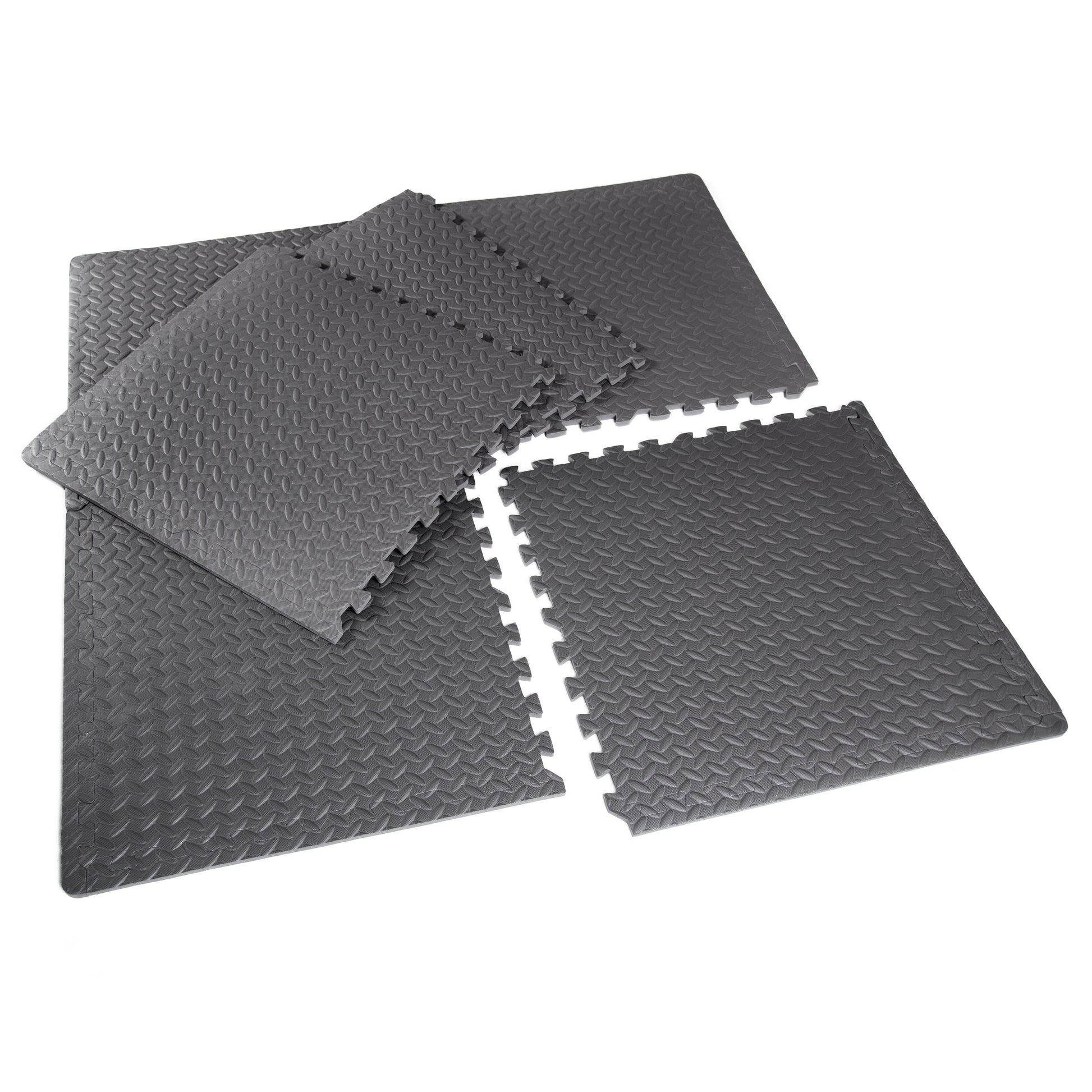 High-Density Interlocking Puzzle Mat Set - 22.3" x 22.3", 6 Pieces