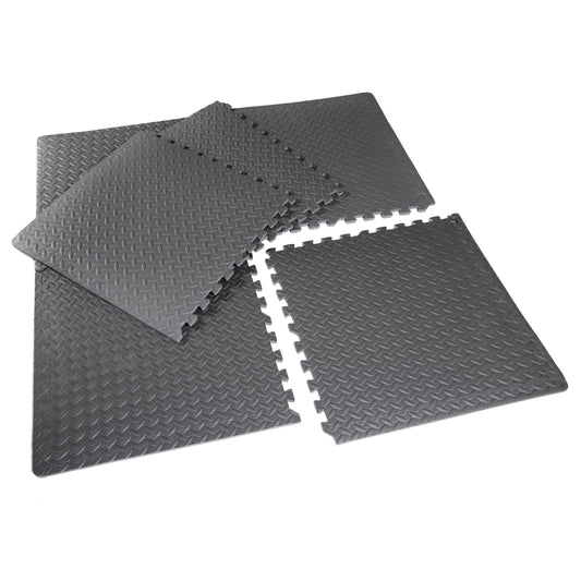 High-Density Interlocking Puzzle Mat Set - 22.3" x 22.3", 6 Pieces