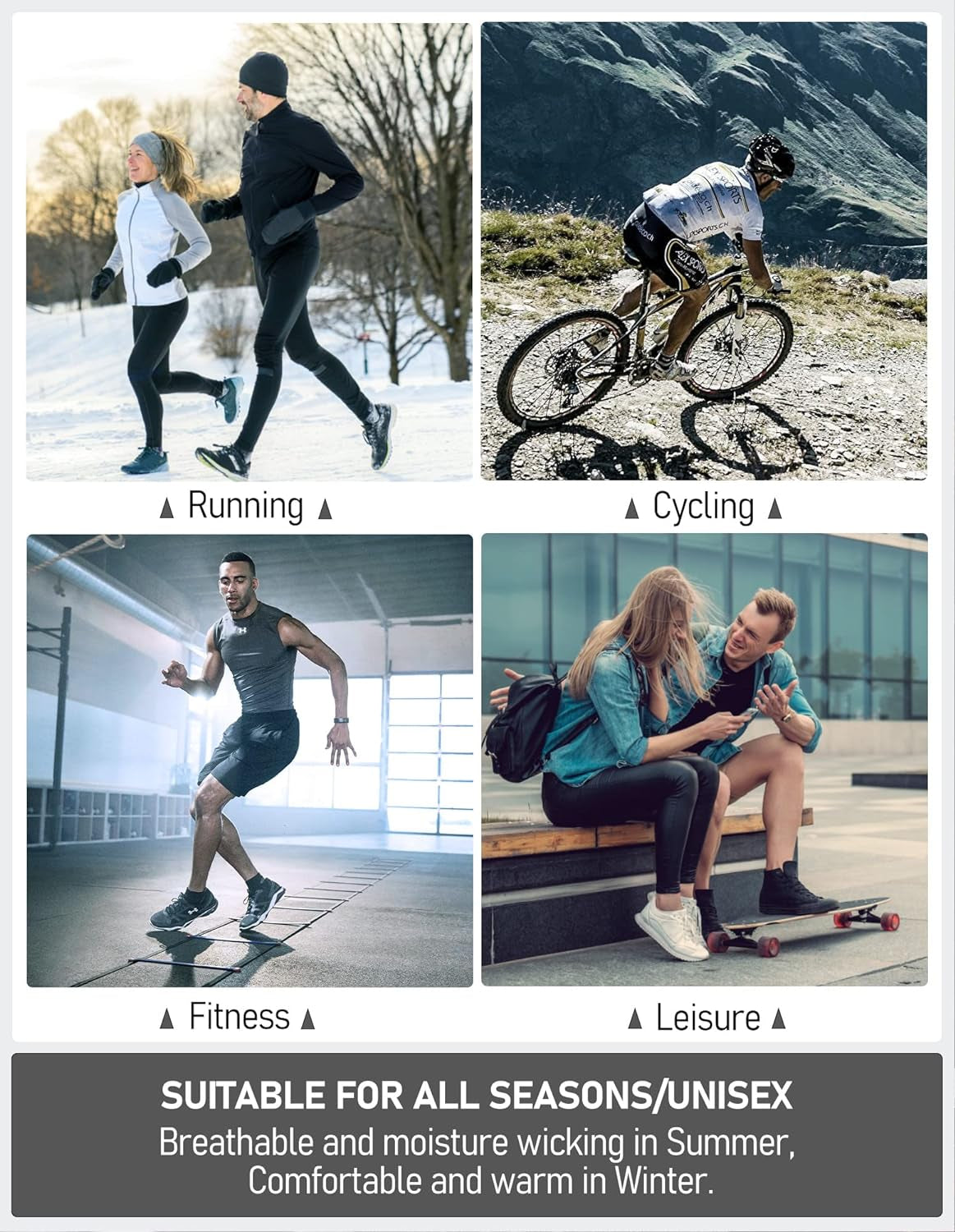 Cushioned Breathable Low Cut Athletic Running Socks for Men and Women - 6 Pairs