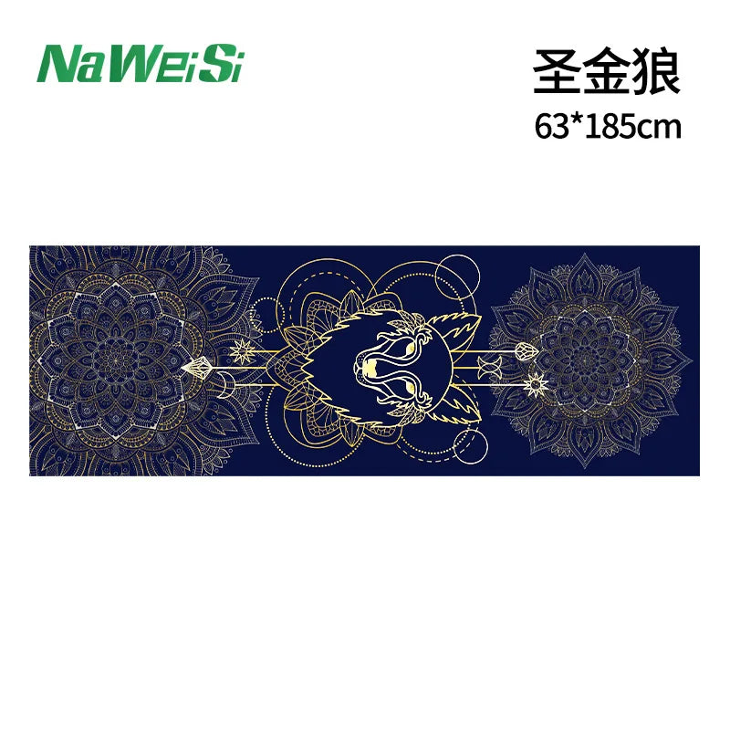Double-Sided Velvet Yoga Mat Towel - Non-Slip, Portable Fitness and Beach Quick Dry Towel