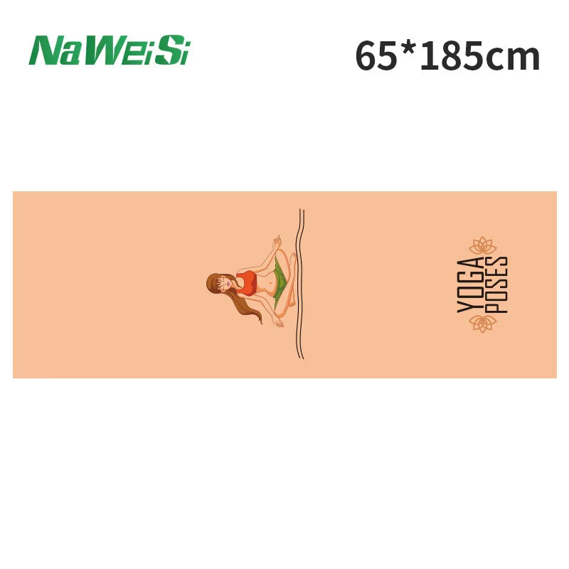 Double-Sided Velvet Yoga Mat Towel - Non-Slip, Portable Fitness and Beach Quick Dry Towel