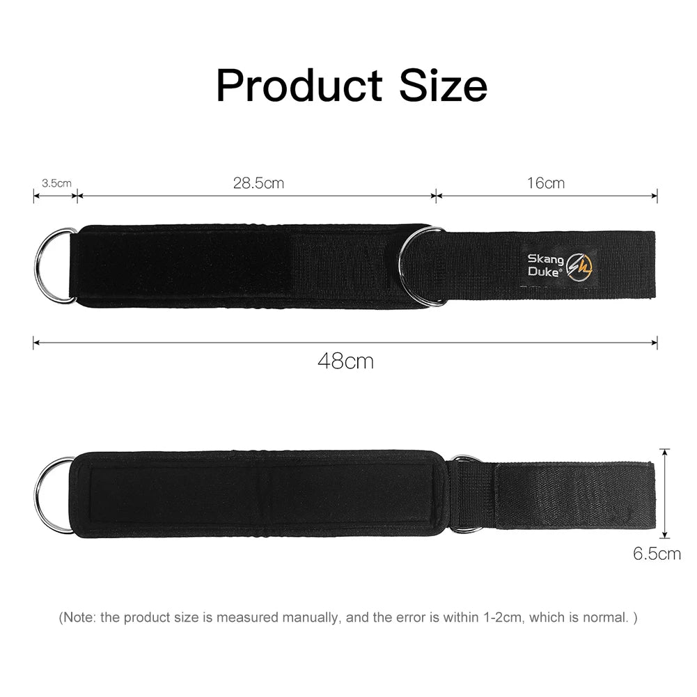 Padded Ankle Straps for Cable Machines - Comfortable D-Ring Fitness Anklets for Gym Pulley (1 or 2 Pieces)