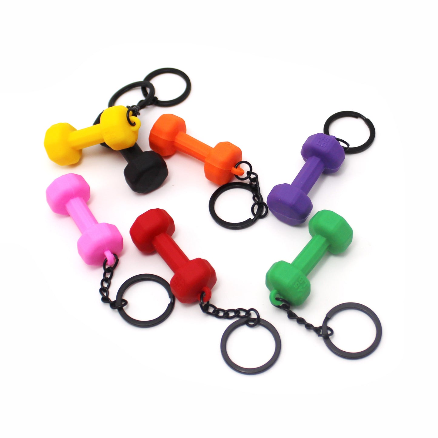 Fitness Sports Equipment Dumbbell Key Ring Souvenir Ornaments