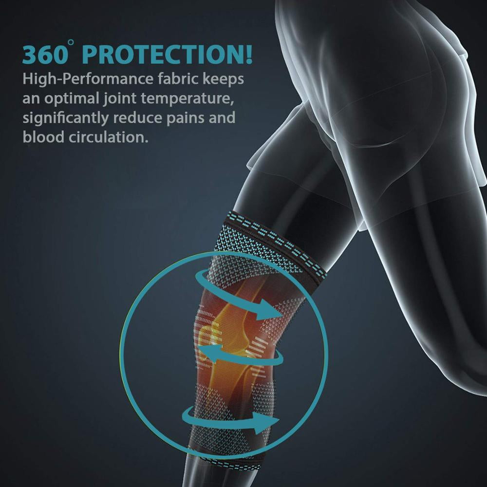 Knitted Sports Knee Pads for Enhanced Performance and Protection