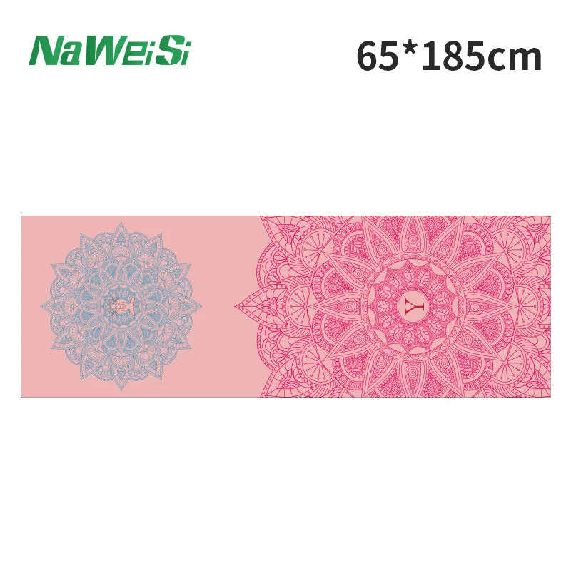 Double-Sided Velvet Yoga Mat Towel - Non-Slip, Portable Fitness and Beach Quick Dry Towel