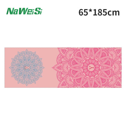 Double-Sided Velvet Yoga Mat Towel - Non-Slip, Portable Fitness and Beach Quick Dry Towel